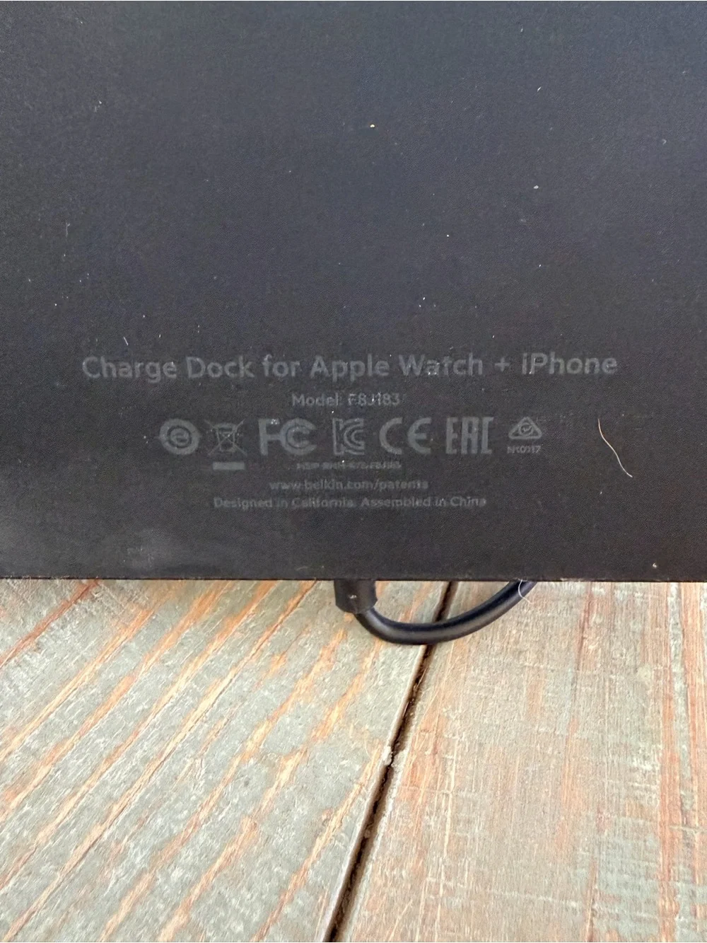 Belkin Valet Charge Dock for charging an iPhone & Apple Watch. Model F8J183